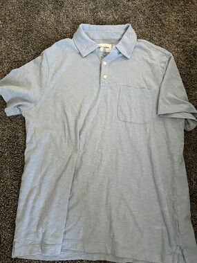 Goodfellow & Co Light Blue Short-Sleeve Polo with Pocket
